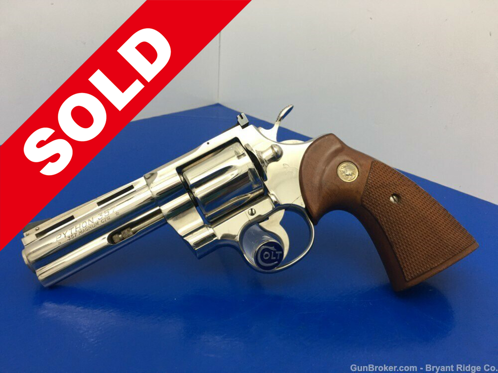 1973 Colt Python .357 Mag Nickel 4