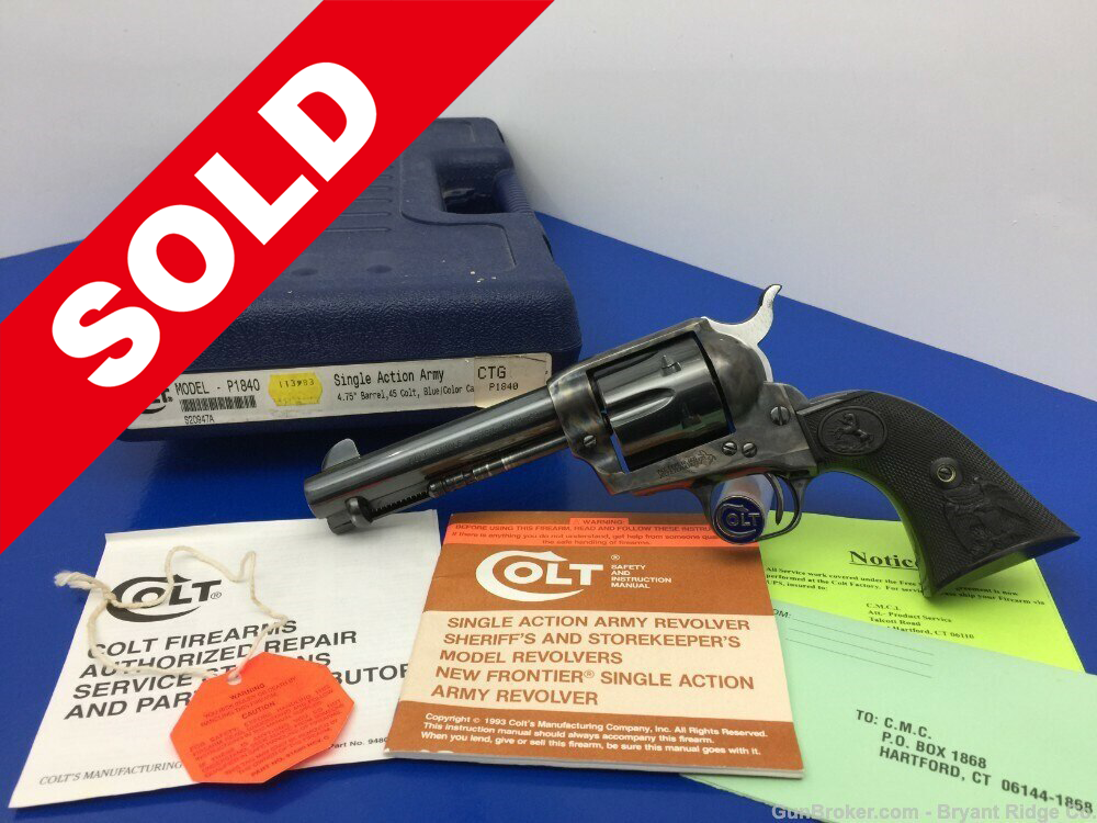 タナカ COLT SINGLE ACTION ARMY .45 Tanaka Licensed Colt Single