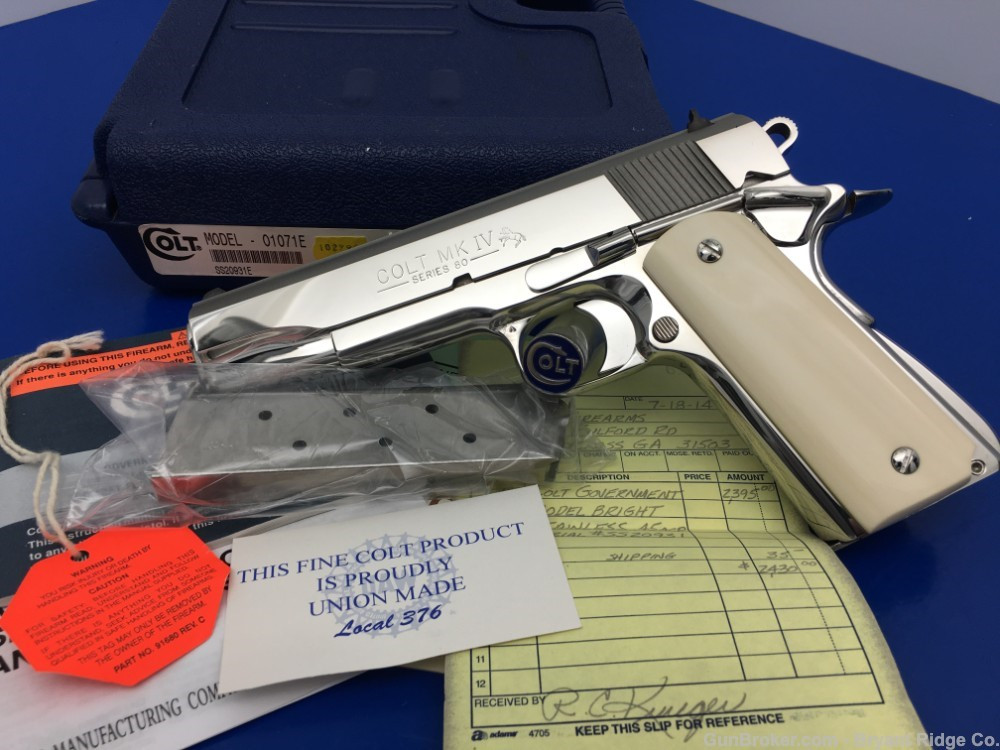 1997 Colt Government Enhanced MKIV .45 ACP *FACTORY BRIGHT