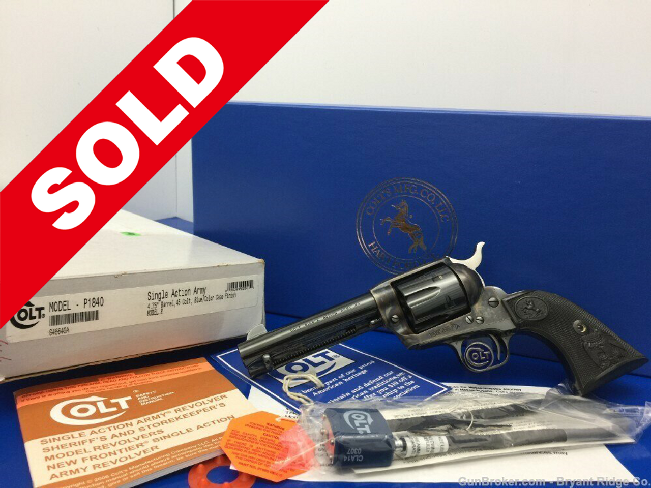 タナカ COLT Single Action Army 45 TANAKA COLT S.A.A.45 5.5 INCH ARTILLERY 2ND GEN STEEL FINISH