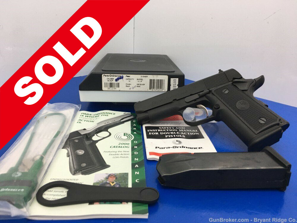 Para-Ordnance 12-45 LDA .45 ACP Black 3.5" *AMAZING CANADIAN MADE PISTOL* -  Bryant Ridge
