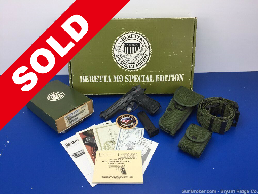 1998 Beretta M9 Blue 9mm *US ARMED FORCES SPECIAL EDITION