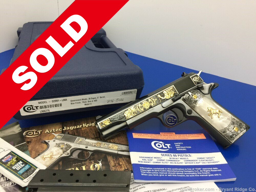 Colt Government TALO Aztec Jaguar Knight .38 Super *ULTRA RARE 1