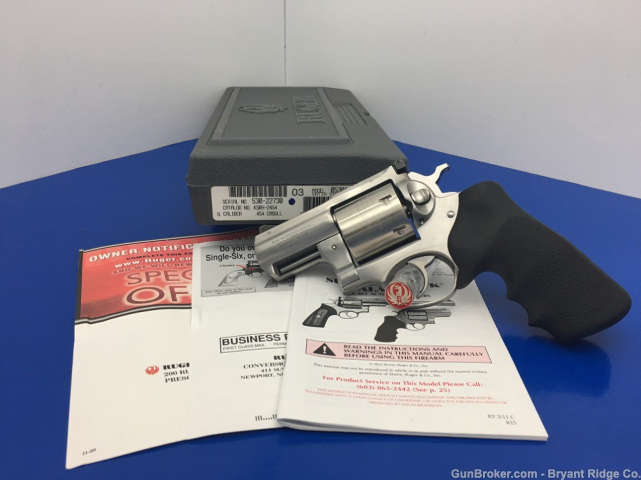 トイガン Ruger Super Redhawk .454 Casull Model SOLD*Ruger Super Redhawk Alaskan .454 Casull 2.5