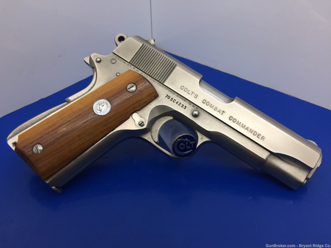 SOLD* Colt Series 70 Combat Commander .38 Super *RARE SATIN