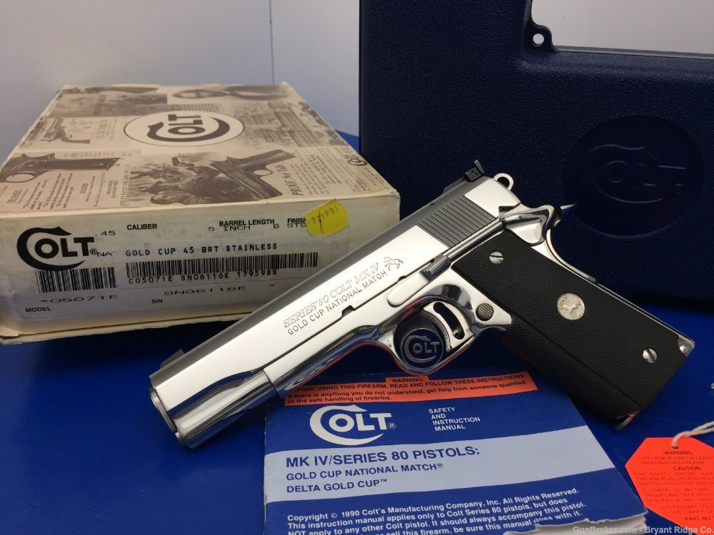 SOLD* 1993 Colt MKIV Series 80 Gold Cup .45 Acp *RARE FACTORY