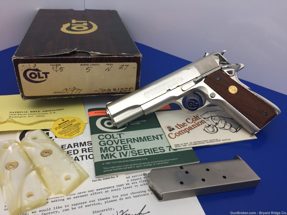 SOLD* 1982 Colt Government MKIV Series 70 .45 Acp 5