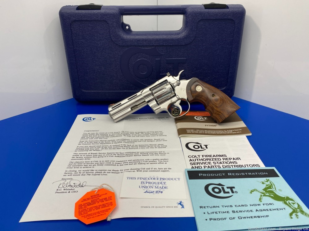*SOLD* 1998 Colt Python Elite *BREATHTAKING BRIGHT STAINLESS* Colt ...