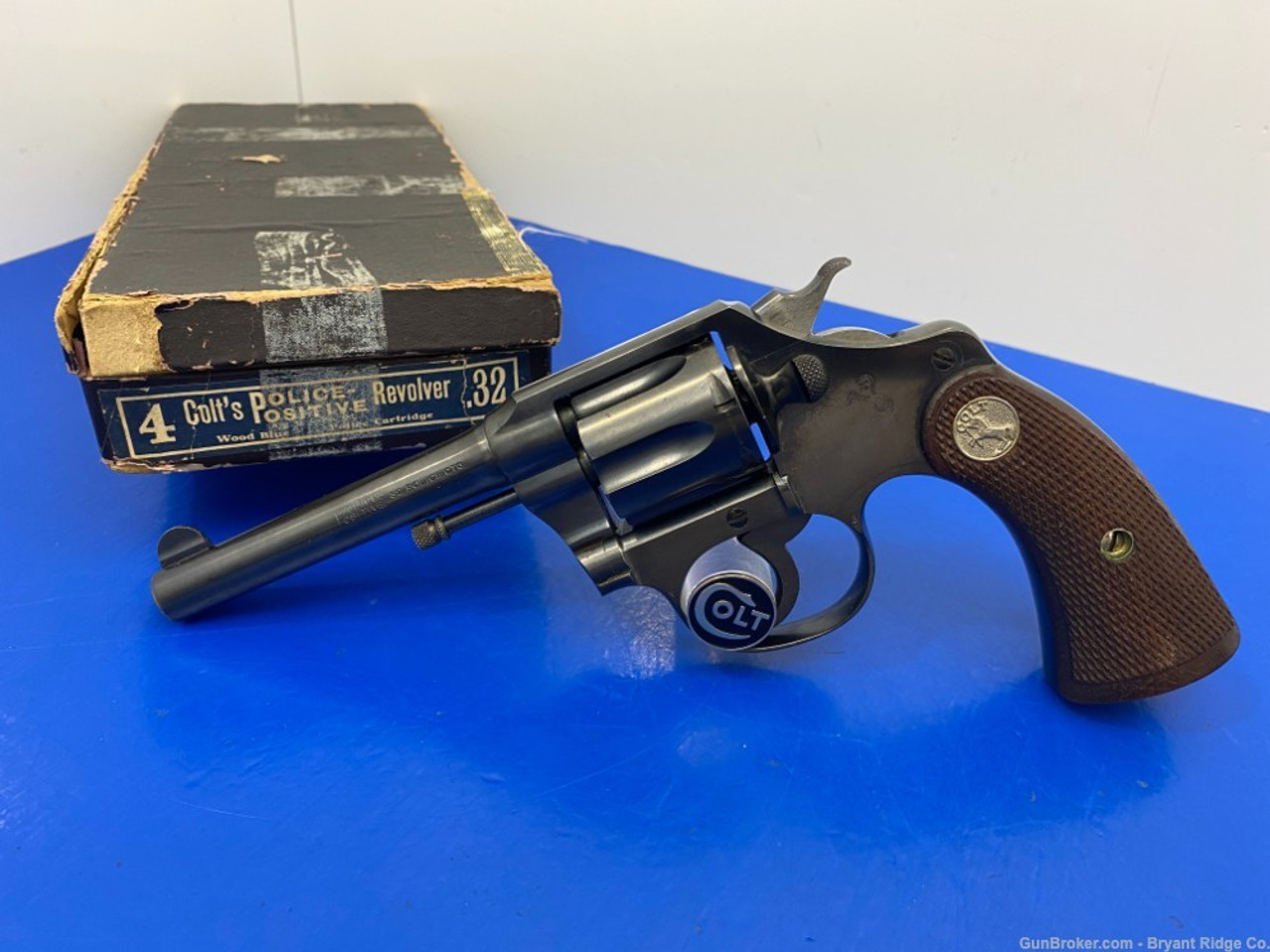 Sold 1924 Colt Police Positive 32 Police Blue 4 Amazing First Issue Model Bryant Ridge 0225