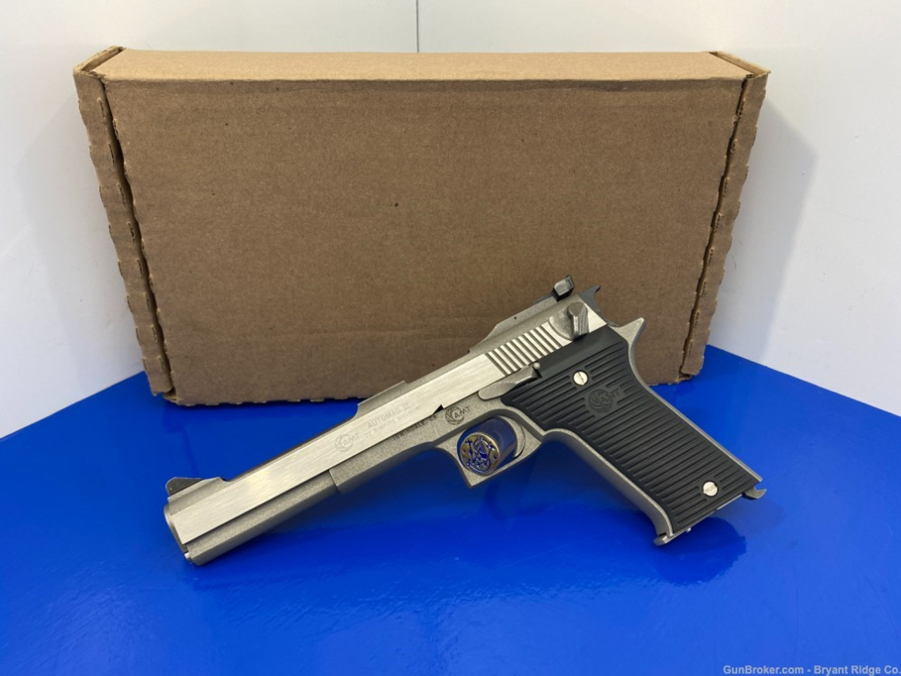 Sold Amt Automag Ii 22 Mag Stainless 6 Incredible Semi Auto Rimfire Pistol Bryant Ridge 3910