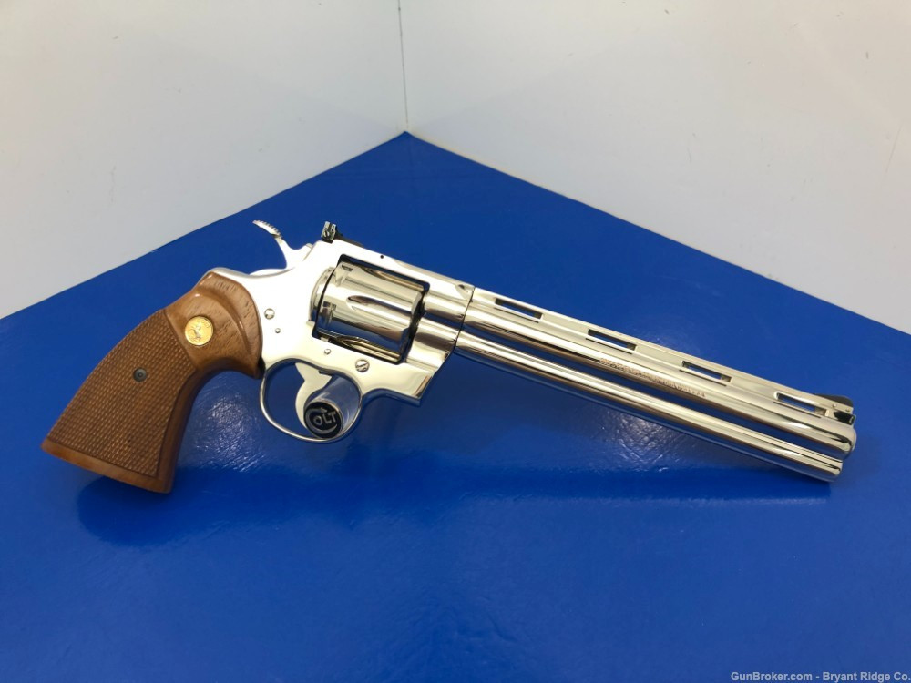*SOLD* 1980 Colt Python Target .38spl Nickel 8" *RARE 1 OF 251 EVER ...