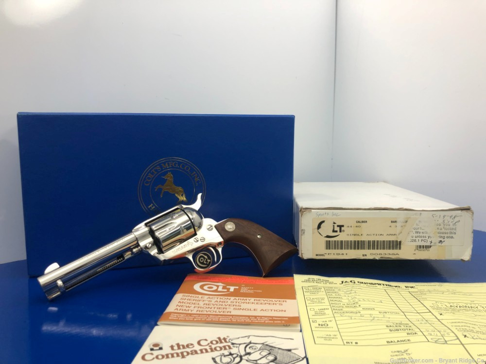 SOLD* 1994 Colt Single Action Army .44-40 WCF Nickel *SIMPLY