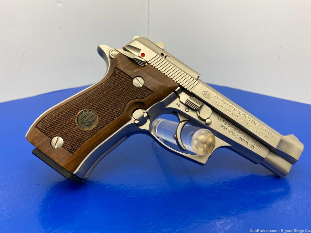 SOLD* Beretta 84FS Cheetah 9mm short Satin Nickel 3.8