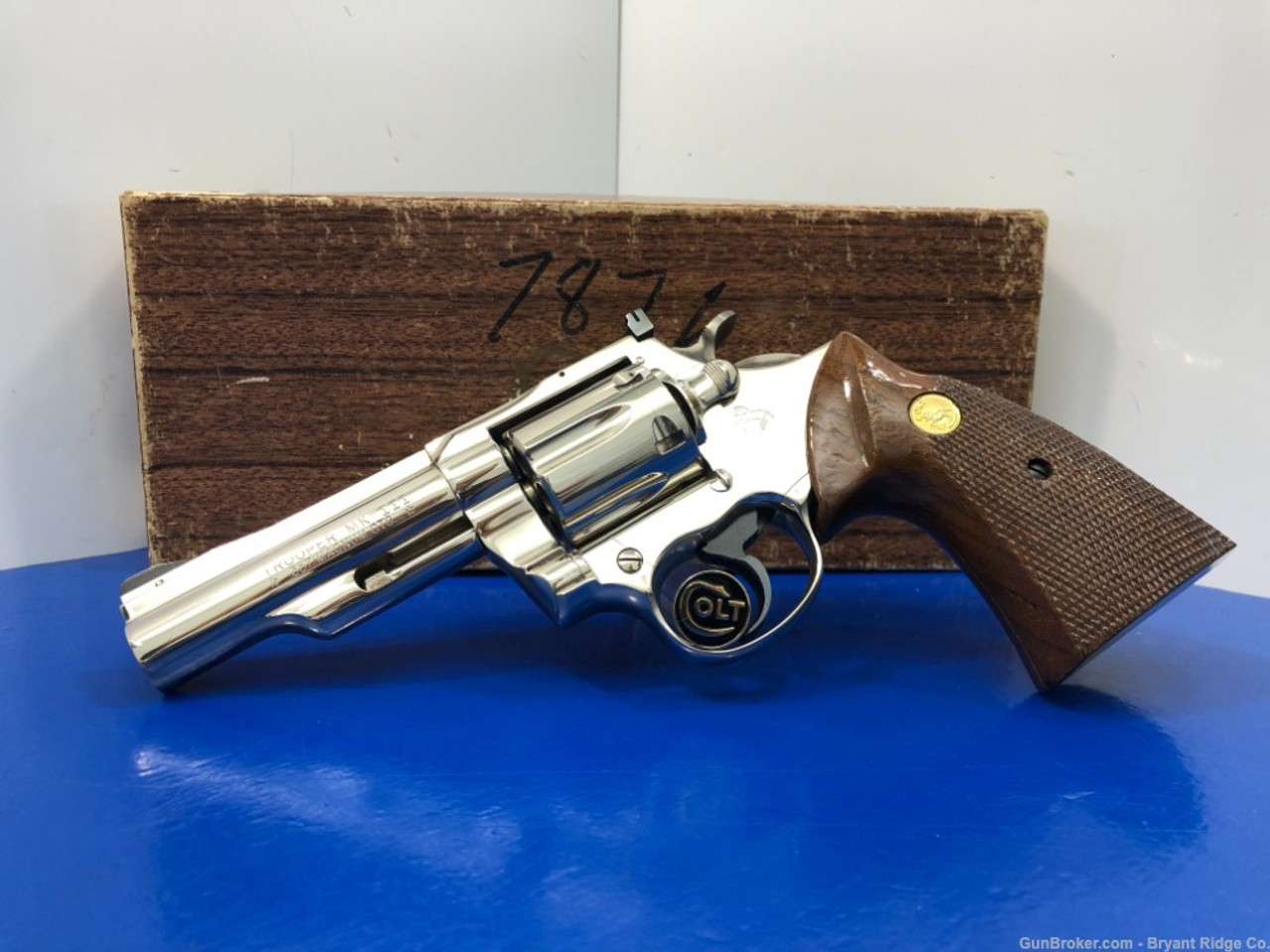 SOLD* 1977 Colt Trooper MKIII .357 Mag Nickel 4