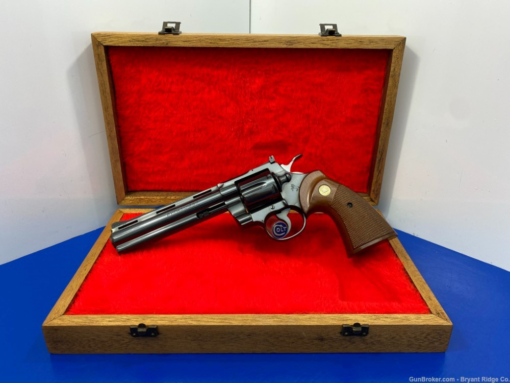SOLD* 1977 Colt Python .357 Magnum Blue 6