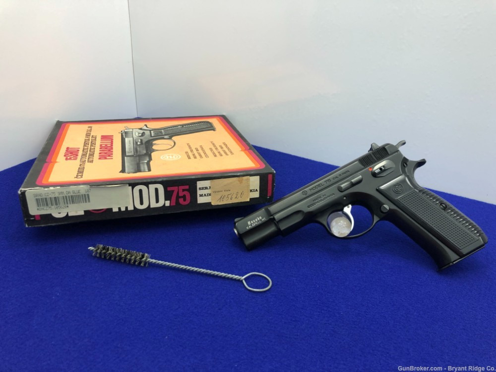 SOLD* 1984 CZ Model 75 9mm Para *RARE BAUSKA IMPORT - PRE B MODEL
