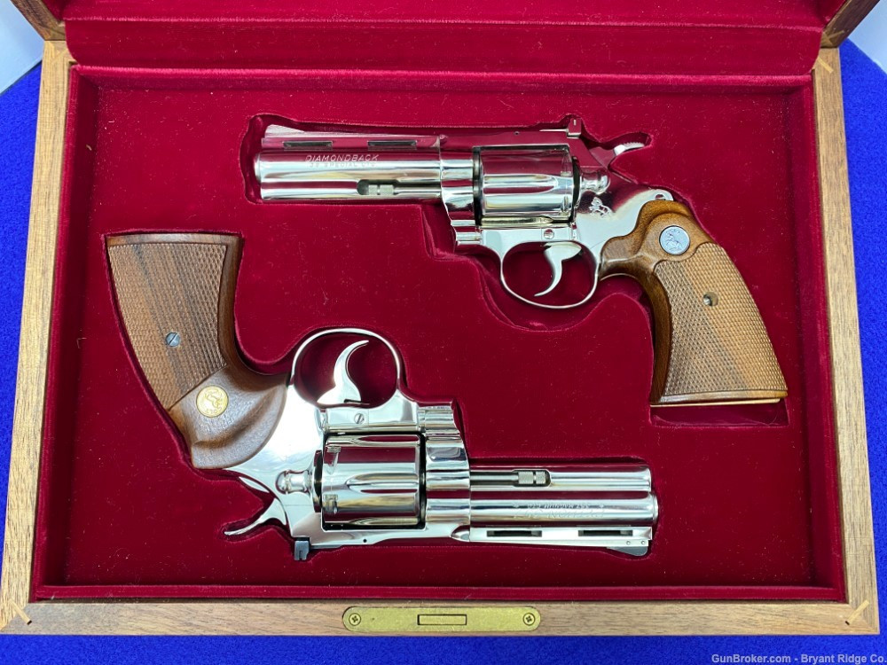*SOLD* Colt Python/Diamondback *Breathtaking Nickel* 4" *PHENOMENAL ...