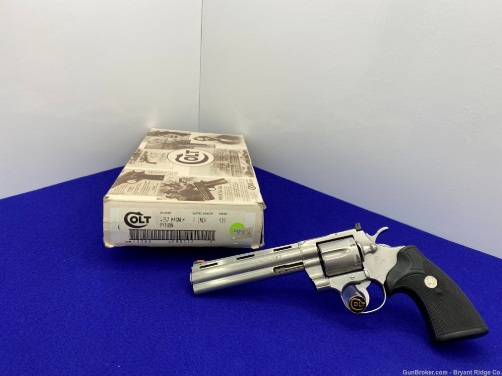 *SOLD* 1991 Colt Python .357 Mag 6" *RARE & LEGENDARY SNAKE SERIES ...