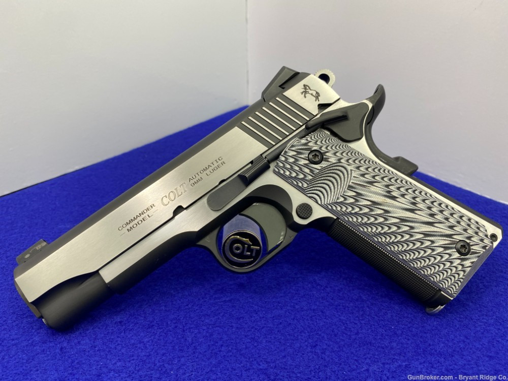 SOLD* Colt Combat Elite Commander 9mm Stainless 4.25