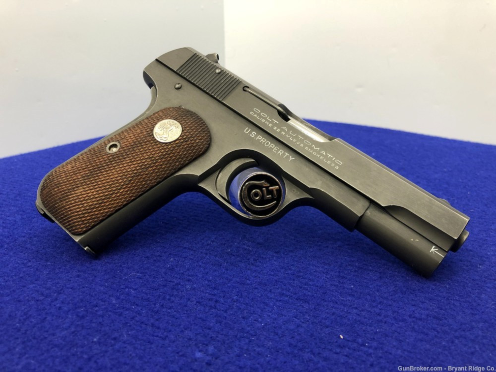SOLD* 1944 Colt Automatic .32 ACP Blue 4