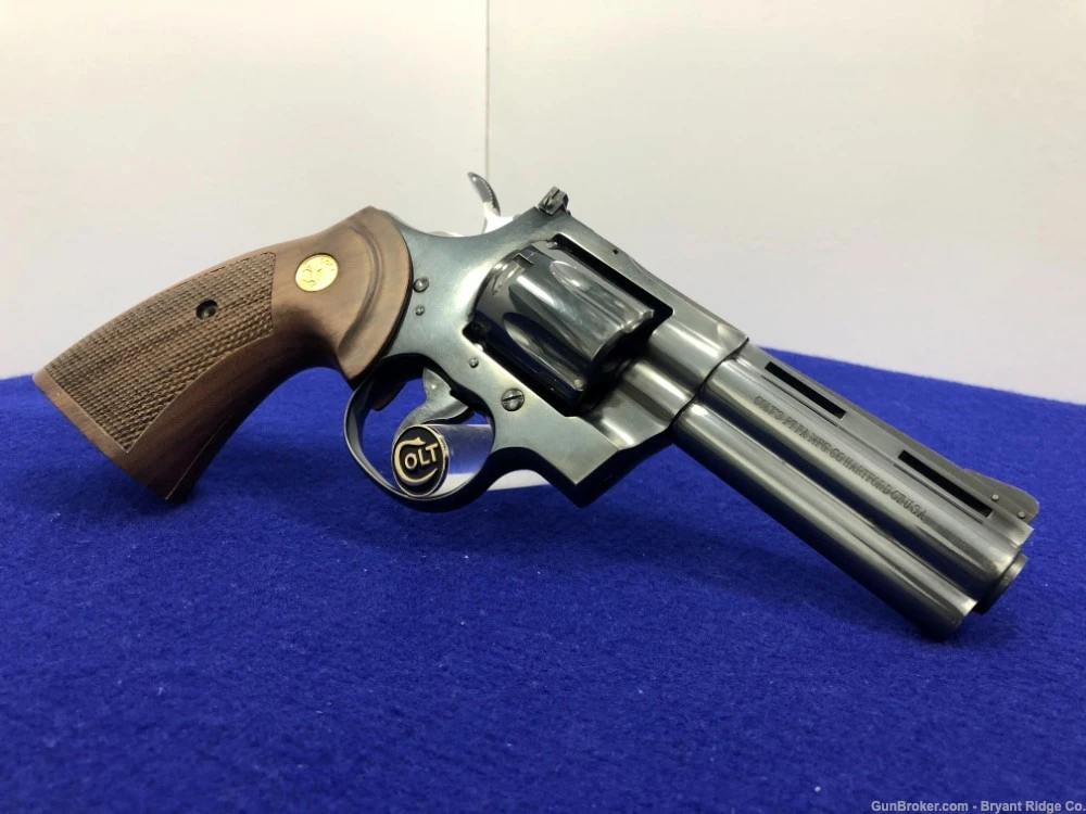 *SOLD* 1969 Colt Python .357 Mag Royal Blue 4" *BEAUTIFUL COLT SNAKE ...