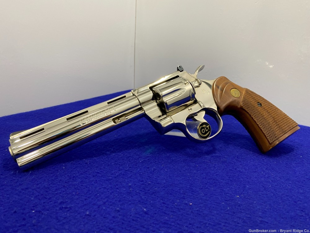 *SOLD* 1979 Colt Python .357mag 6" *HIGHLY DESIRABLE NICKEL FINISH ...