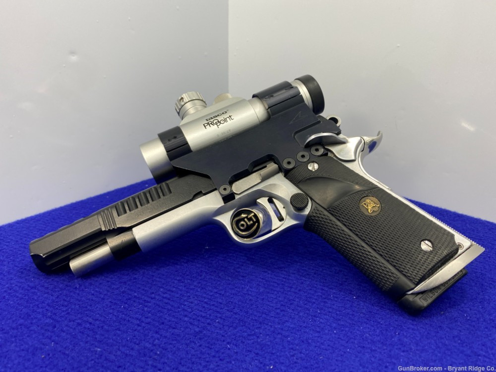 SOLD* Colt Government Nowlin 38 Super Stainless 5.5