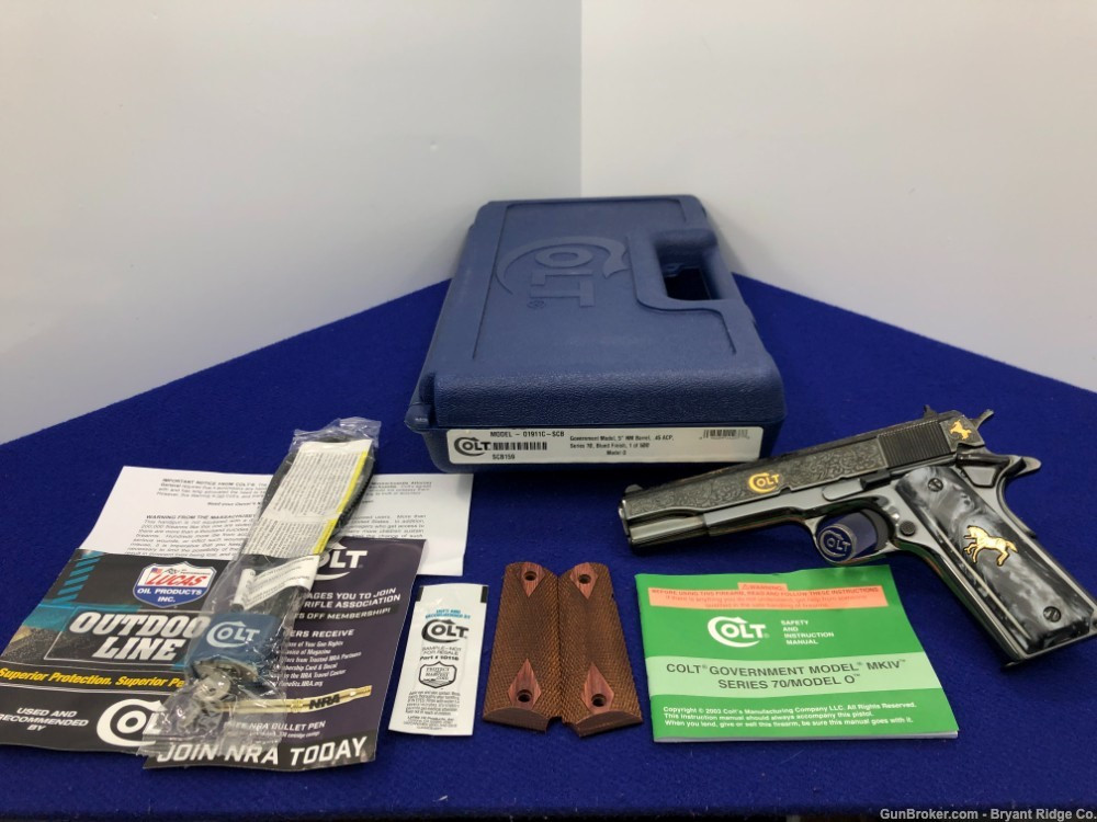 SOLD* Colt Government Samuel Colt 1911 .45 Blue *LIMITED EDITION