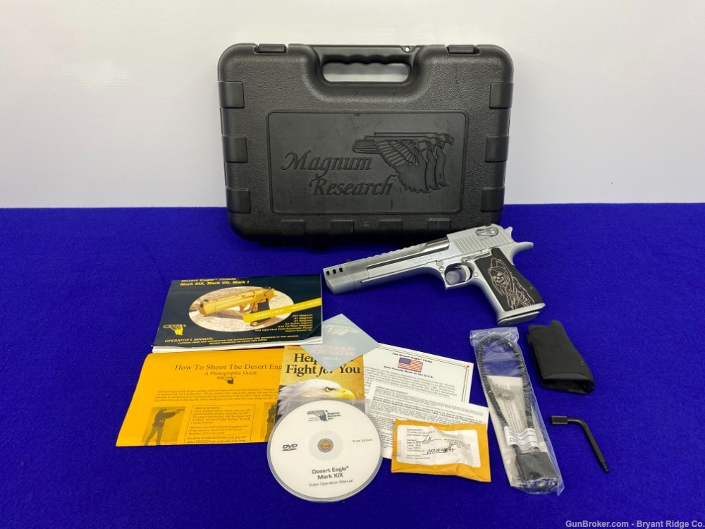 SOLD* Magnum Research Desert Eagle .50 AE Brushed Chrome 6