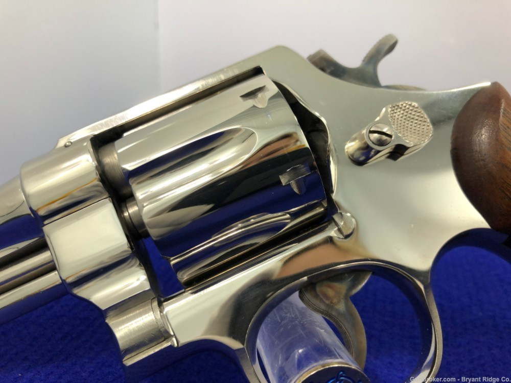 SOLD* 1955 Smith Wesson 38-44 Heavy Duty .38 Sp. Nickel 5
