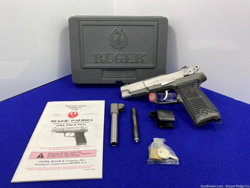 ハンドガンモデルガンセット（Ruger P89含む） SOLD* 1994 Ruger P89 Stainless 4 1/2