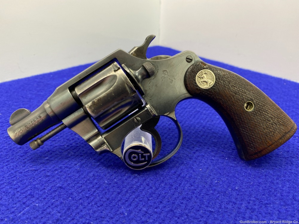 SOLD* Colt 38 Bankers Special .38 S&W Blue 2