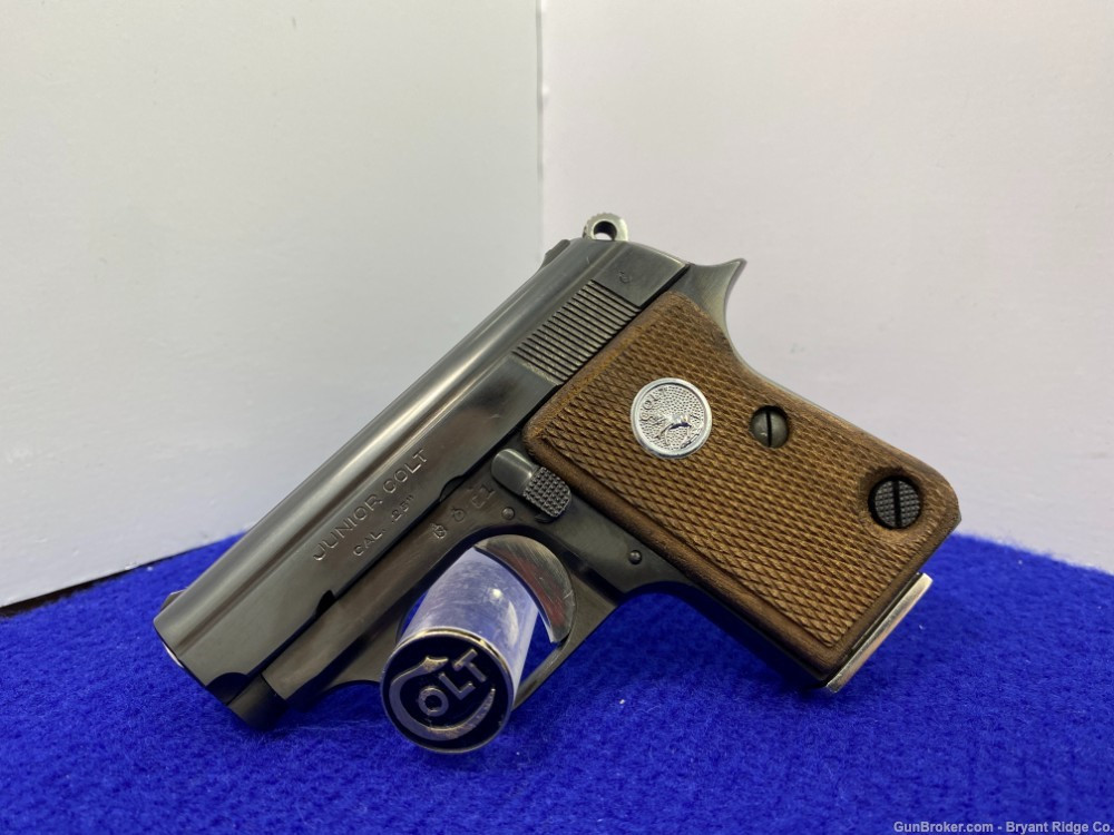 SOLD* 1961 Colt Junior Pocket Model .25 ACP Blue 2.25