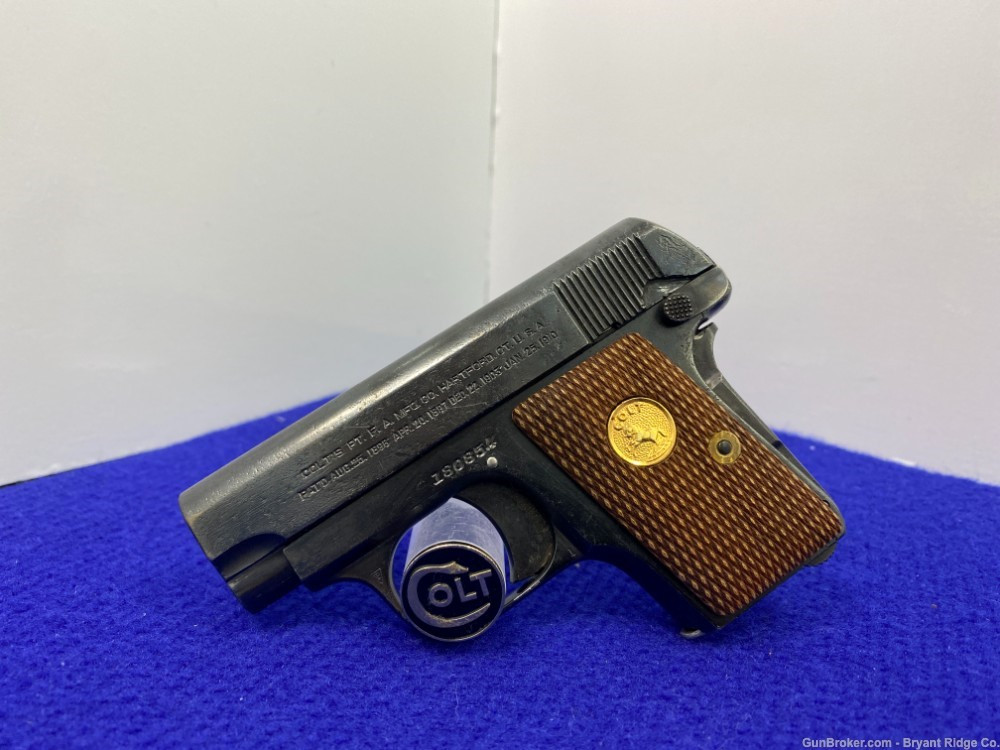 SOLD* 1918 Colt M1908 Blue .25 ACP 2