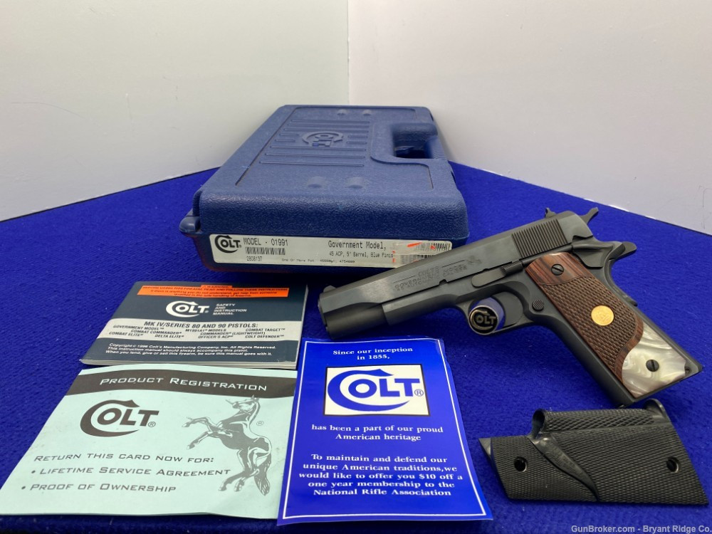 SOLD* 2002 Colt Government Series 80 .45 ACP Blue *LIKE NEW IN BOX