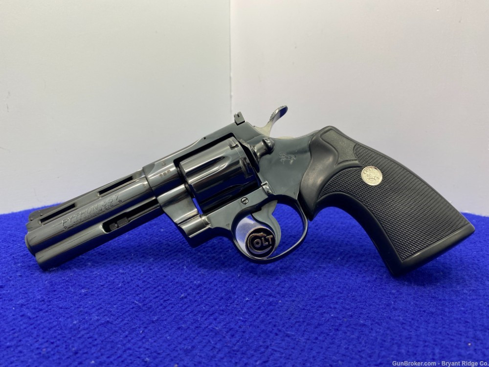 SOLD* 1980 Colt Python .357 Mag Blue 4