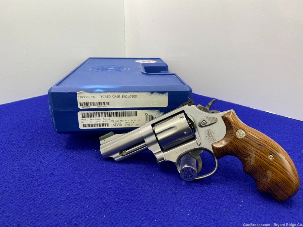 SOLD* 2001 Smith Wesson 66-5 .357 Mag Stainless 3 1/4