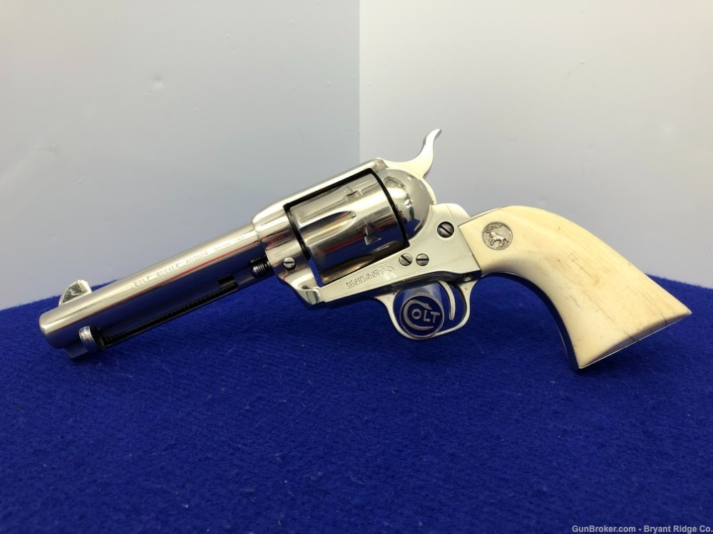 SOLD* 1999 Colt SAA .45 Nickel 4 3/4