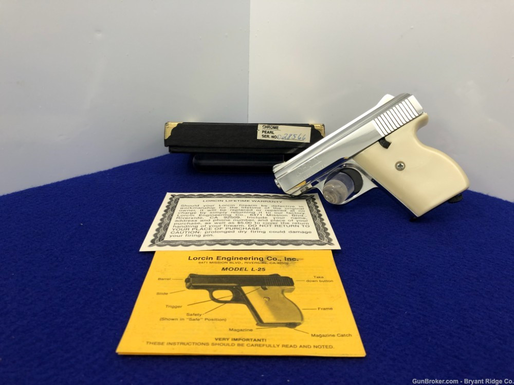 SOLD* Lorcin L25 .25 ACP Chrome 2.4