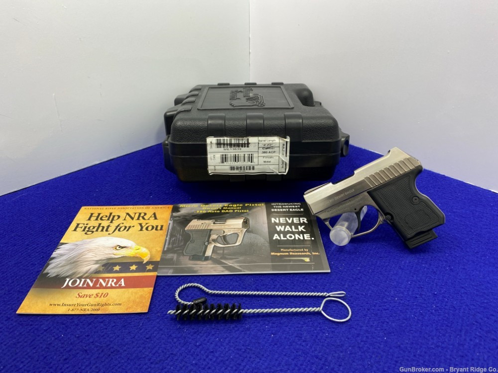 SOLD* Magnum Research Micro Desert Eagle .380 ACP Nickel 2.22