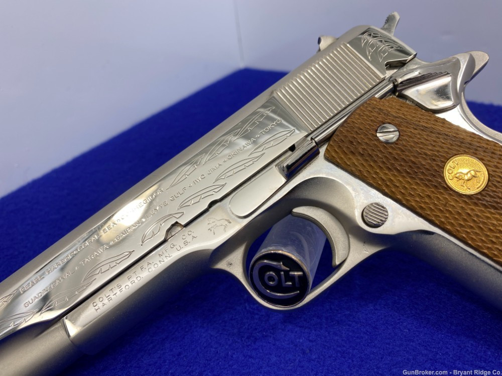 SOLD* 1970 Colt 1911.45acp Nickel 5