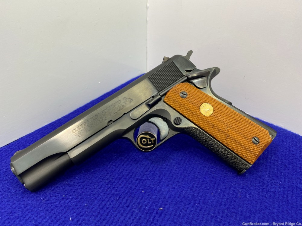 SOLD* 1972 Colt Government Model .45 ACP Blue 5
