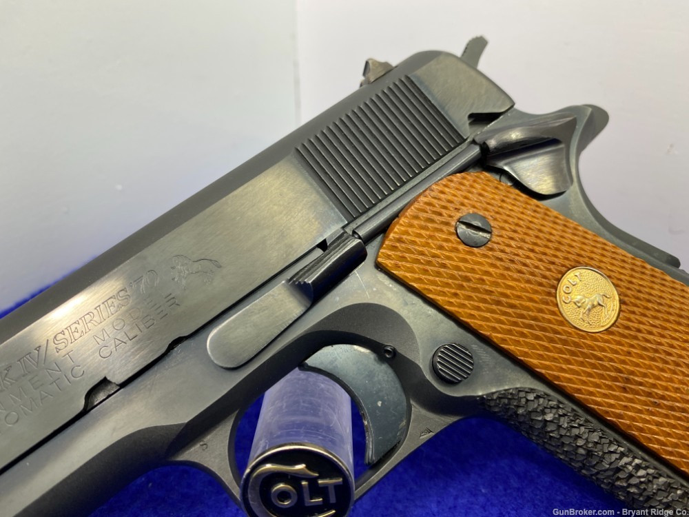 SOLD* 1972 Colt Government Model .45 ACP Blue 5