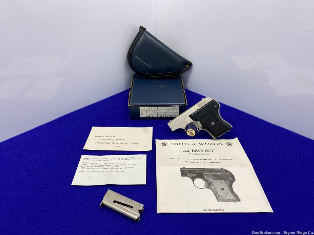 SOLD* Smith Wesson 61-2 Escort .22 LR Nickel *EXCELLENT CONDITION