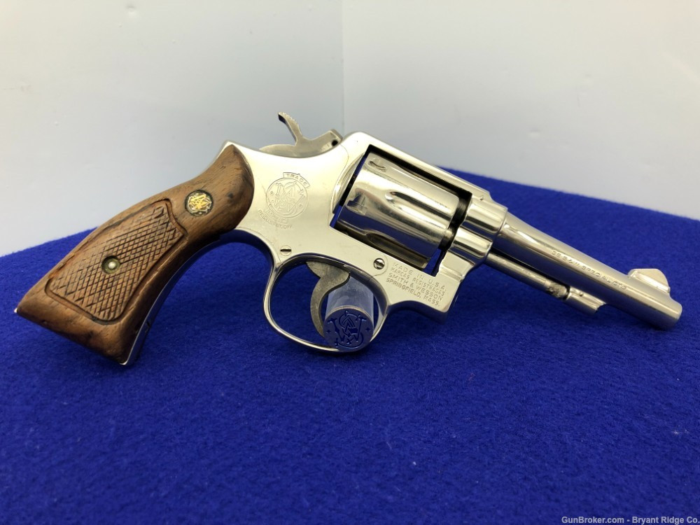 SOLD* Smith Wesson 10-5 .38 S&W Spl Nickel 4