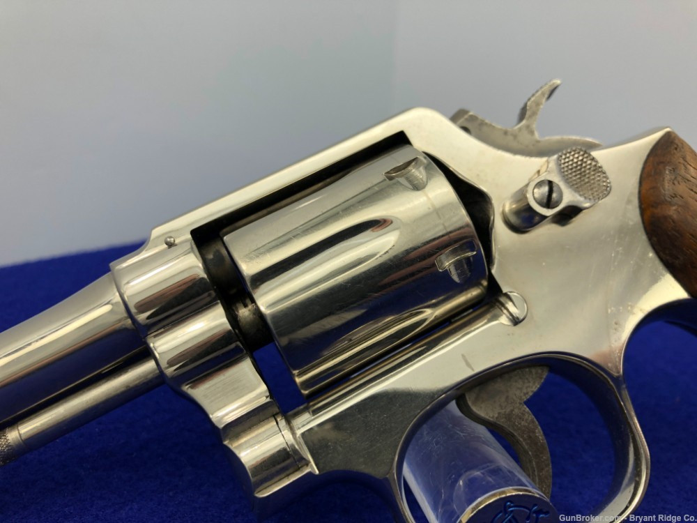 SOLD* Smith Wesson 10-5 .38 S&W Spl Nickel 4