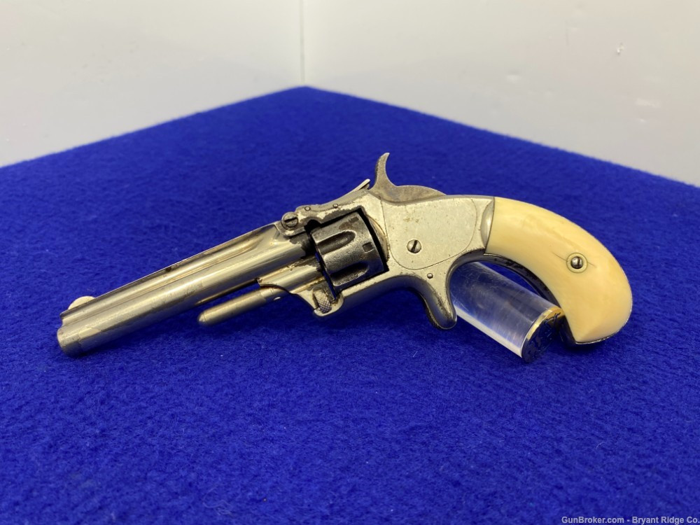 SOLD* Smith Wesson No. 1 3rd Issue .22 Short Nickel *ANTIQUE TIP