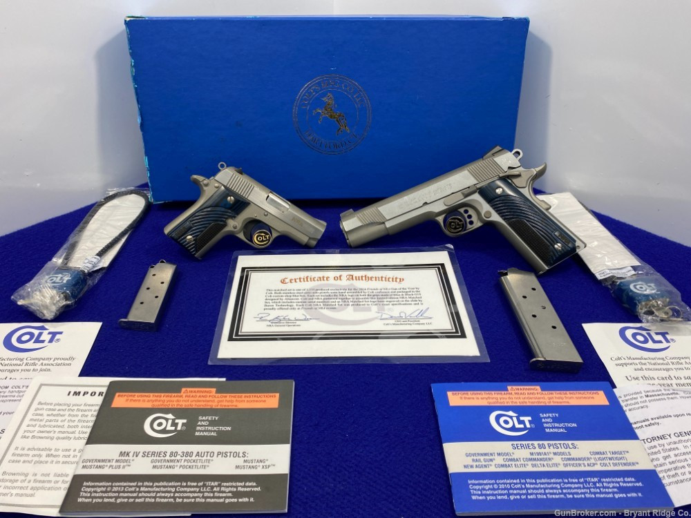 SOLD* Colt XSE Government Model .45acp & 380 Mustang Pocketlite