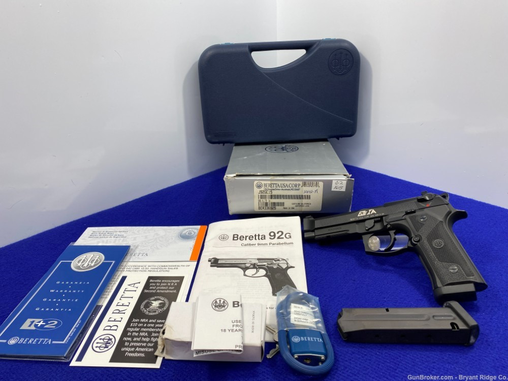 SOLD* Beretta 92G Elite IA Brigadier 9mm Para 4.7