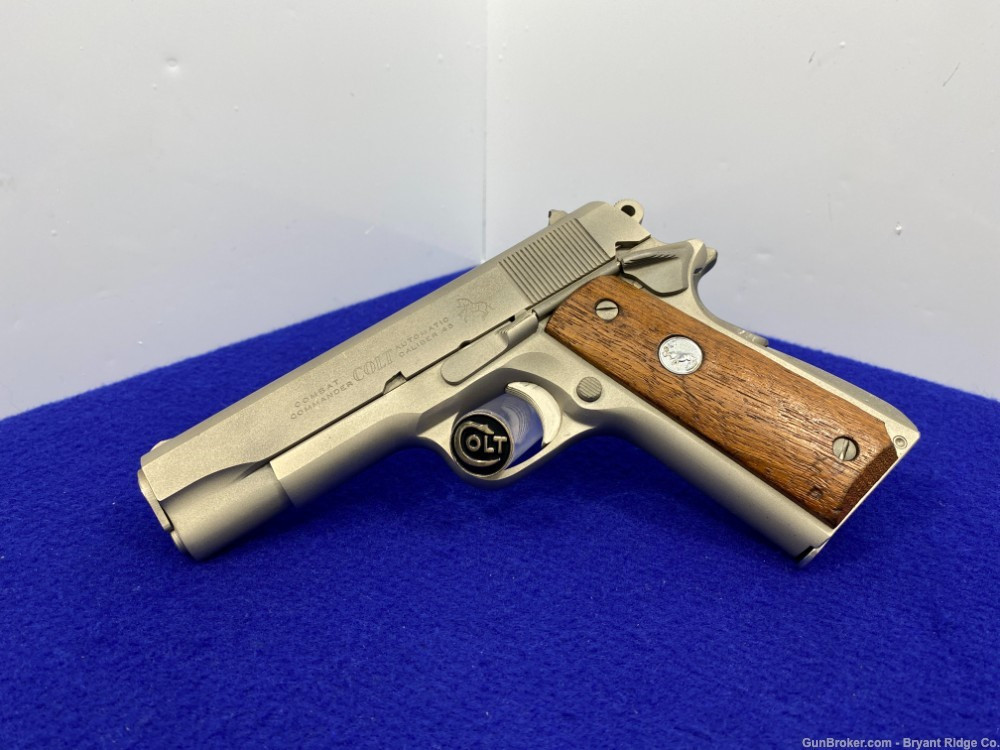 SOLD* 1975 Colt Series 70 Combat Commander .45 ACP *SCARCE SATIN